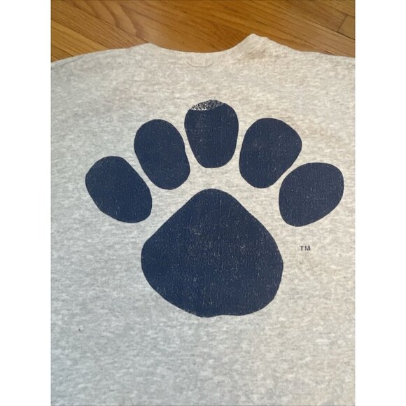 Vintage 80s 90s XL Penn State Volleyball Reverse Weave Sweatshirt Gray - Picture 5 of 9